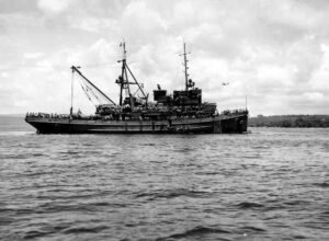 USS Coolidge troopship overloaded with passengers