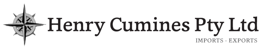 Henry Cumines Pty Ltd logo with compass and "Imports - Exports" text