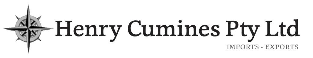 Henry Cumines Pty Ltd logo with compass and "Imports - Exports" text