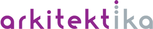 Arkitektika logo with purple and grey text