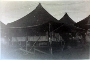 Historical tents from the 25th, possibly a military encampment.